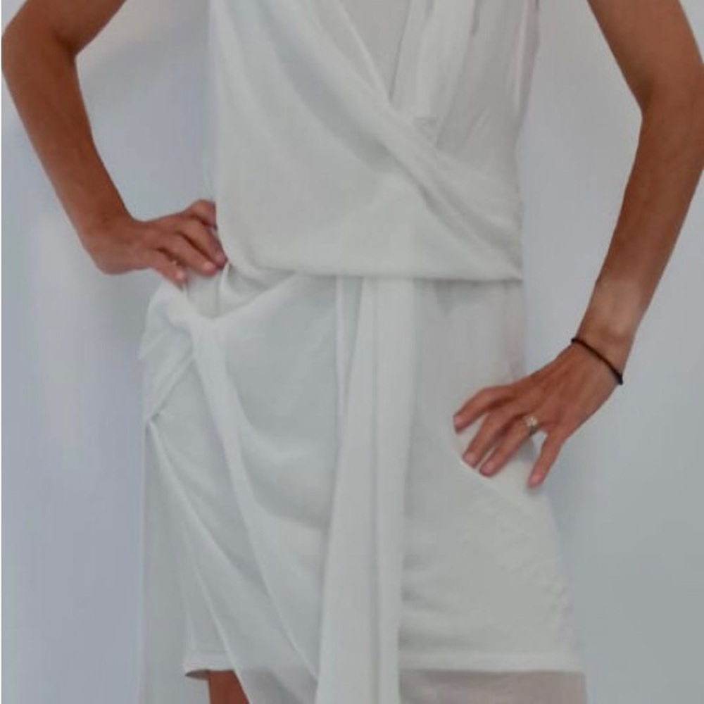 Zara Cream Wrap Dress